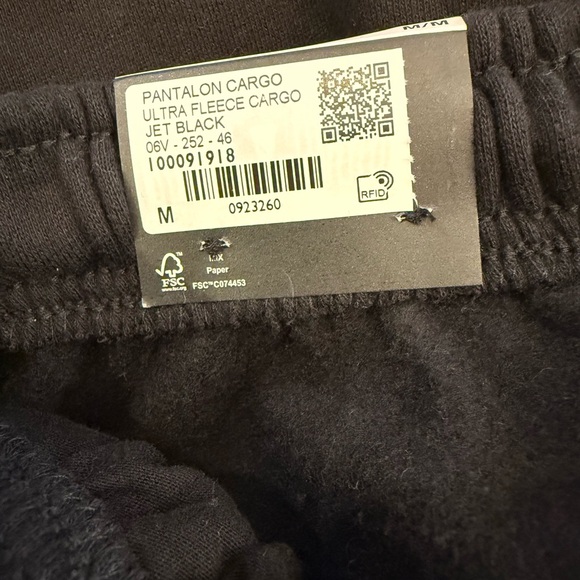 Garage UltraFleece Cargo Straight Sweatpants Black NWT Size M - Picture 9 of 10